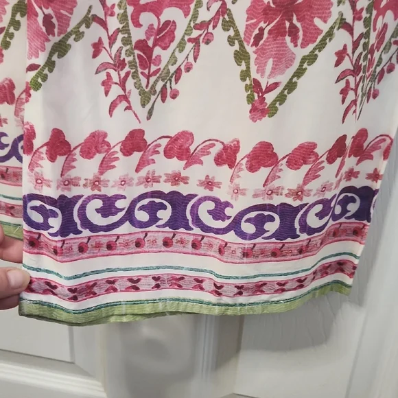 Zara Cream Floral Pants - Picture 4 of 5